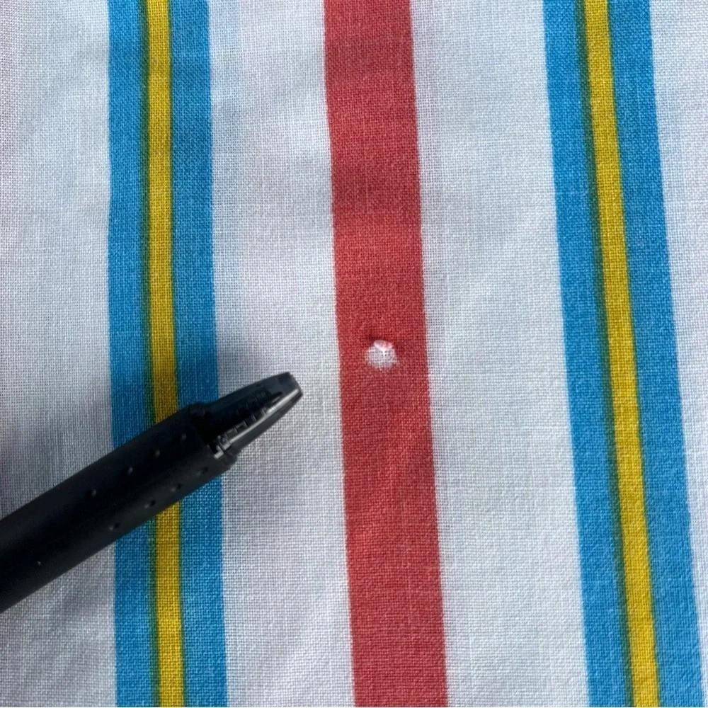 Vintage Sears Striped Bed Sheet Red White Blue Yellow Fine Muslin Twin Flat